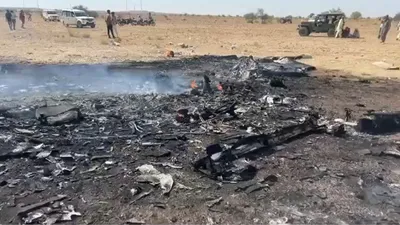 राजस्थान के बाड़मेर में बड़ा हादसा  भारतीय वायुसेना का uav विमान क्रैश