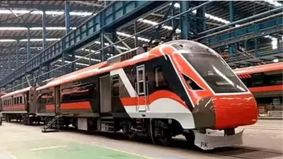 vande bharat metro  भारत की पहली वंदे भारत मेट्रो के साथ आएगी क्रान्ति  कम वक्त में तय होगा लंबा सफर  सामने आया फर्स्ट लुक