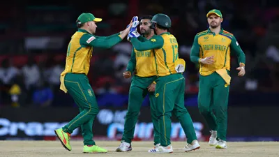 sa vs wi  सेमीफाइनल में पहुंचने वाली साउथ अफ्रीका ने बनाया वर्ल्ड रिकॉर्ड  श्रीलंका व ऑस्ट्रेलिया की बादशाहत खत्म
