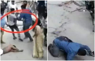 दिल्ली  लॉकडाउन में शराब पीने की शिकायत की तो युवक को परिवार के सामने चाकू मारा  cctv में कैद वारदात