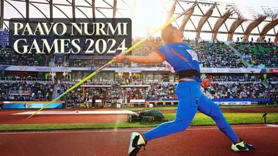 neeraj chopra  पेरिस ओलंपिक से पहले नीरज चोपड़ा ने ठोकी ताल  फिनलैंड में 85 97 मीटर के थ्रो के साथ किया कमाल