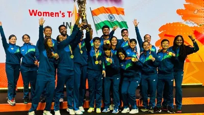 badminton asia team championships final  भारत की बेटियों ने रचा इतिहास  थाईलैंड को हराकर पहली बार जीता खिताब