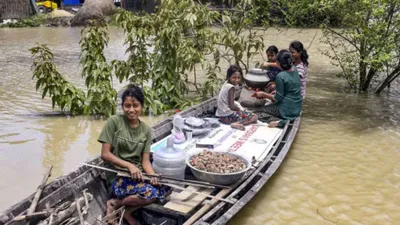 असम में बाढ़ से हालात बदतर  40 से ज़्यादा लोगों की मौत और 2800 गांव प्रभावित