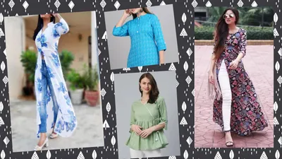 आरामदेह कपड़ा और स्टाइल में कहीं कम नहीं  गर्मियों में जीन्स पर ट्राई करें ये latest kurti design