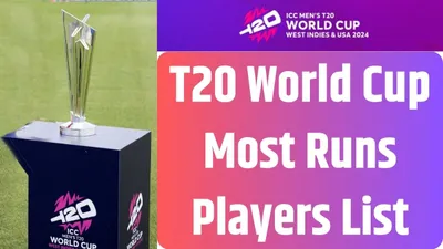 most runs in t20 world cup 2024  टी20 विश्व कप 2024 में सबसे ज्यादा रन बनाने वाले बल्लेबाज की लिस्ट  यहां देखें