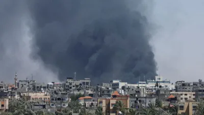 गाजा पट्टी के राफा में इजरायल का एयर स्ट्राइक  35 फिलिस्तीनी नागरिकों की मौत