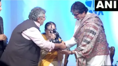 अमिताभ बच्चन को मिला लता दीनानाथ मंगेशकर पुरस्कार  बेटे अभिषेक ने किया कुछ ऐसा की फिदा हुए लोग