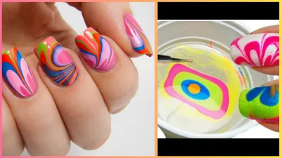किसी जादू से कम नहीं है ये nail art  1 कटोरी पानी की मदद से खुद ही कर सकते हैं आप डिजाइनर नेल पेंट