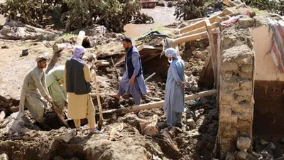 afghanistan floods  अफगानिस्तान में बाढ़ और बारिश से मची भीषण तबाही  50 से ज्यादा लोगों की गई जान