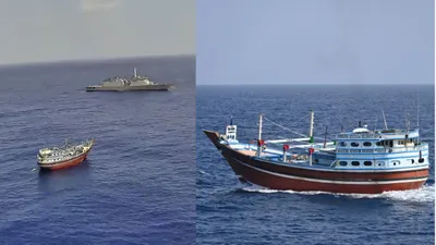 भारतीय नौसेना ने समुद्री डाकुओं के खिलाफ की बड़ी कार्रवाई  23 पाकिस्तानियों को भी किया रेस्क्यू